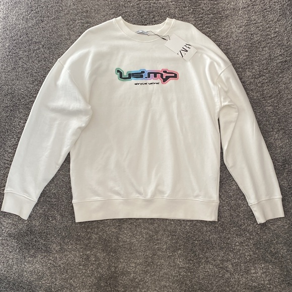 Zara Graphic Sweatshirt Men’s Size Medium NWT - Picture 7 of 7